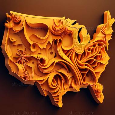 3D model Amarillo in the United States (STL)